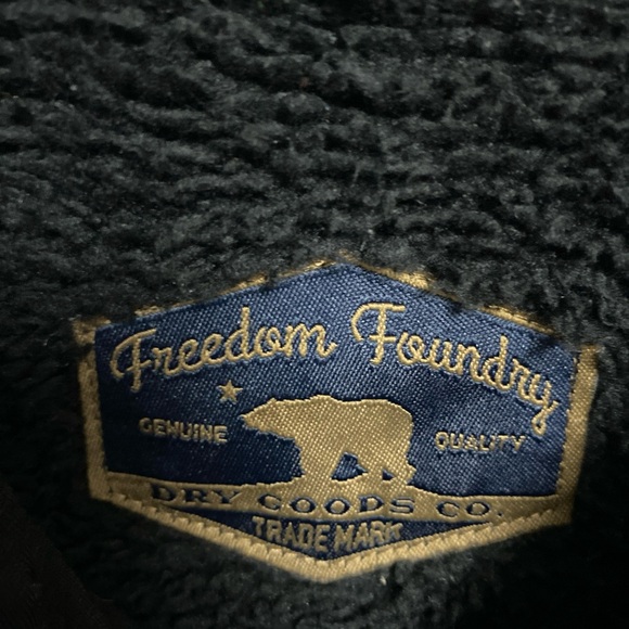 Freedom Foundry men’s plaid Flannel shacket Blue Size Large - Picture 3 of 5